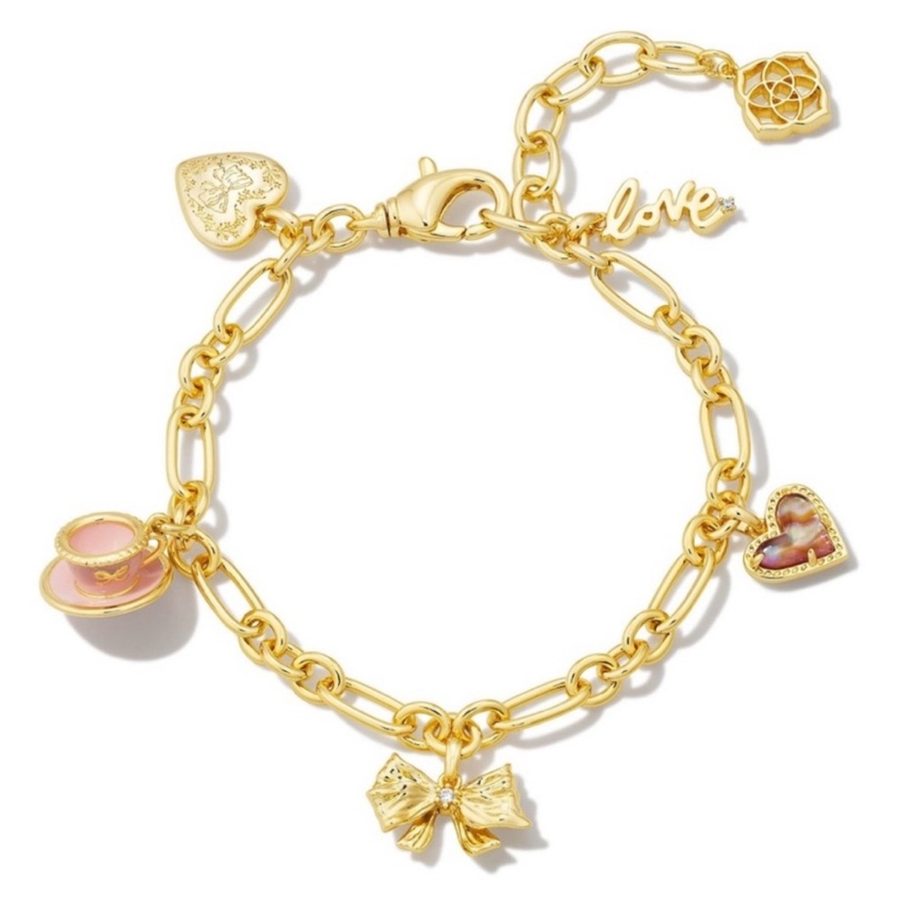 LoveShackFancy X Kendra Scott charm bracelet new 🎀sold out style 🎀